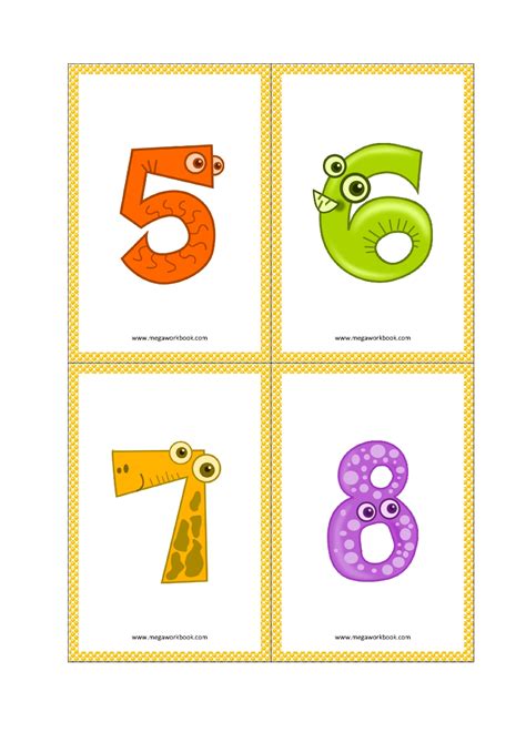 Printable Numbers 1 5 Flashcards