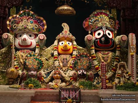 Jagannath Baladeva Subhadra Wallpaper (002) | Hare Krishna Wallpapers