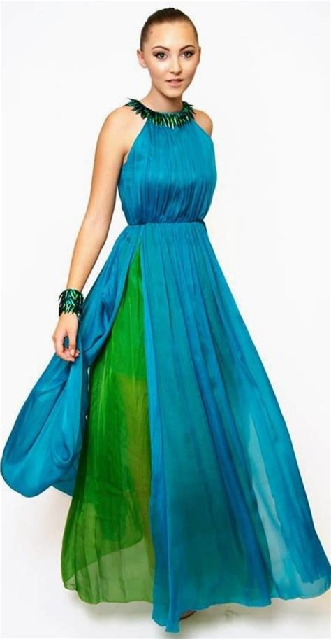 One Shoulder, Formal Dresses, Green, Blue, Fashion, Dresses For Formal, Moda, Formal Gowns ...