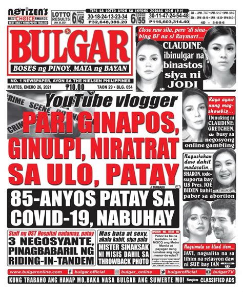 Get digital access to Bulgar Newspaper/Tabloid - January 26, 2021 issue | Magzter.com