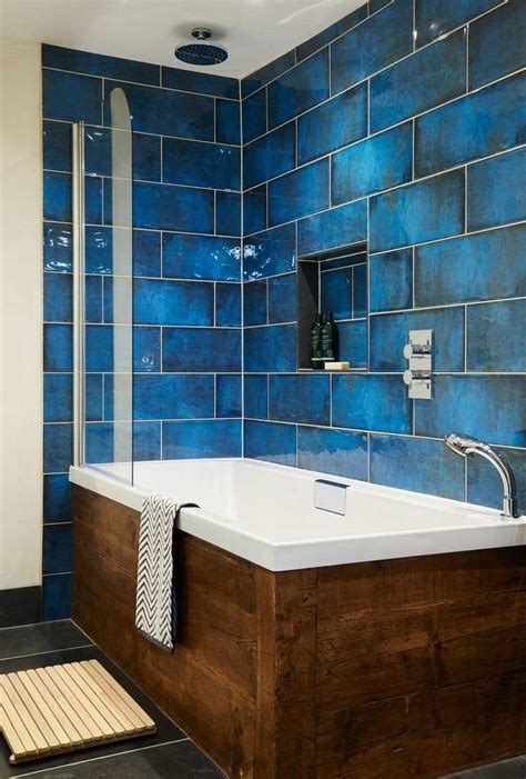 Blue Bathroom Paint Color Ideas #BlueBathrooms Light Blue Bathroom Tile ...