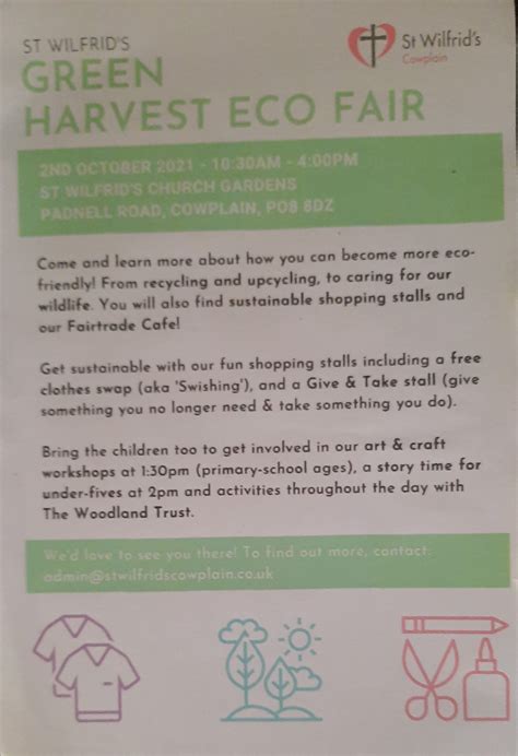 Eco Fair 2nd October 2021 - St Wilfrid's Cowplain