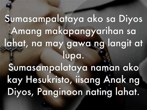 Sumasampalataya Ako Sa Diyos Amang Makapangyarihan - Anti Vuvuzela