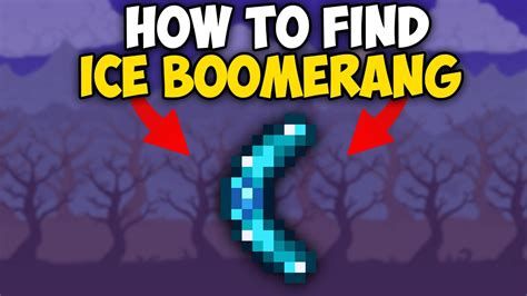 How To Get Ice Boomerang In Terraria Seed | Ice Boomerang Terraria Seed 1.4.4.9 - YouTube