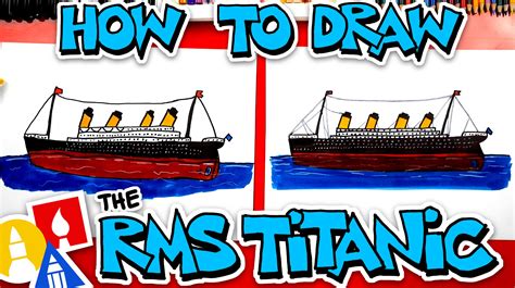 How To Draw The RMS Titanic - Art For Kids Hub