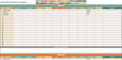 9 Free Marketing Calendar Templates for Excel - Smartsheet