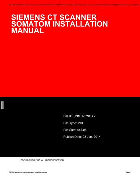 Siemens ct scanner somatom installation manual by TammyAllis2104 - Issuu