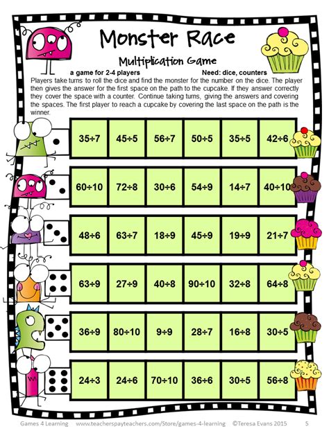 Multiplication Array Games Printable - Multiplication Models Worksheets : Our grade 3 ...