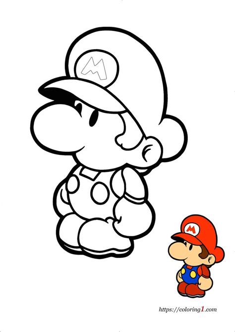 Pin on Mario coloring pages