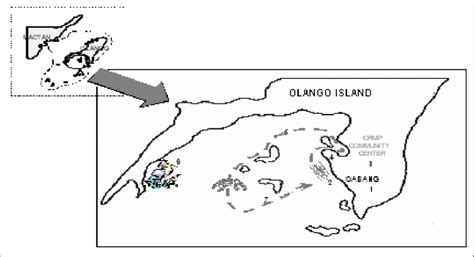 Map of Olango Island Birds and Seascape Tour | Download Scientific Diagram