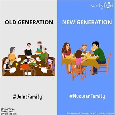 Posters That Show The Difference Between Old Generation And