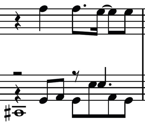 piano - How do you play dotted eighth notes in bar 35 with bass clef ...