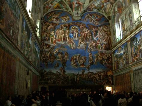 Sistine Chapel Vatican Michelangelo fresco The Last Judgment - 1238 ...