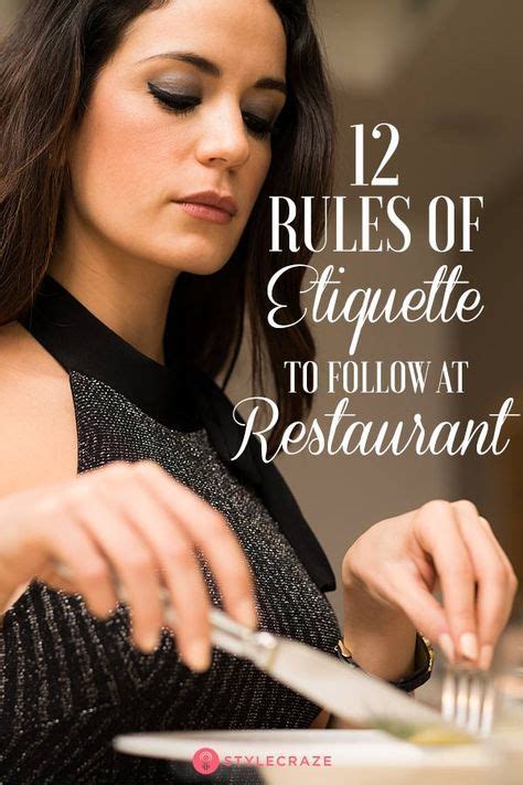 12 Rules Of Etiquette You Need To Know When You Are Dining At A ...