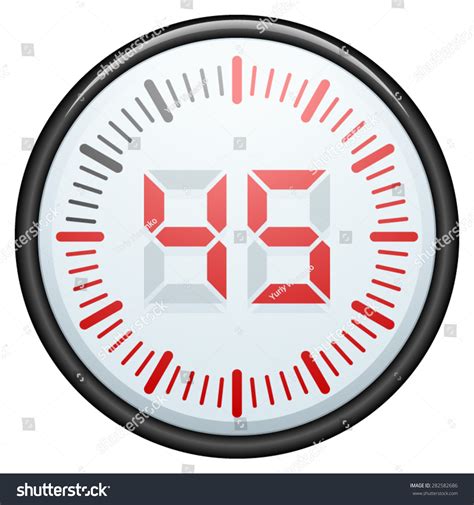 45 Minutes Timer Stock Vector 282582686 - Shutterstock