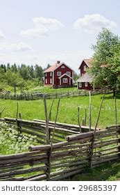 Wooden Pole Fence Country Landscape Stock Photo 29685397 | Shutterstock