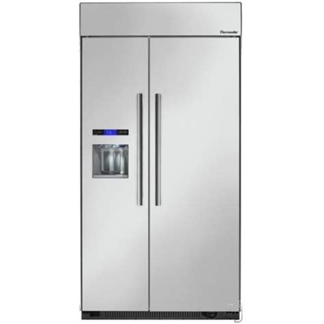 Thermador T42BD810NS 42 Inch Built-in Side by Side Refrigerator with External Ice and Water ...