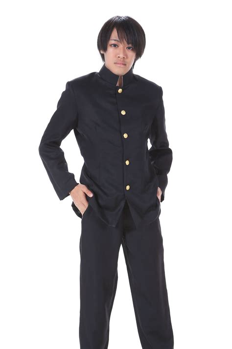 Japanese Anime Cosplay Costume Black Male Formal School Uniform Outfit US Size | eBay