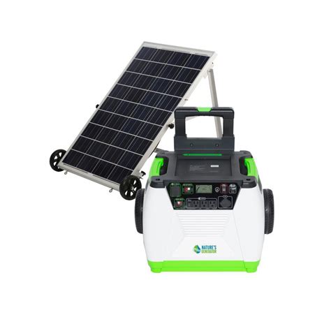 GENEX SOLUTIONS 1800-Watt Solar Powered Portable Generator with Electric Start-GXNGAU - The Home ...