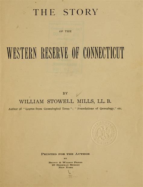 The story of the Western Reserve of Connecticut, | Library of Congress