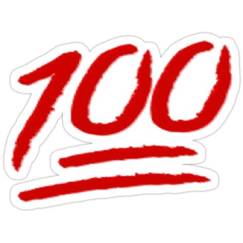 "100 emoji " Stickers by MynameisJEFF | Redbubble