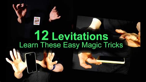 12 Ways to Levitate Small Objects - Learn These Easy Magic Tricks - YouTube