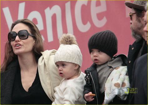 Brad Pitt & Angelina Jolie's Twins: From Venice To Paris: Photo 2429410 | Angelina Jolie, Brad ...