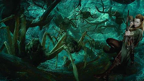 Elves VS Giant Spiders | The Hobbit (2013) - Fight Clip - YouTube