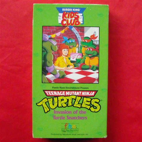 Burger King Teenage Mutant Ninja Turtles VHS