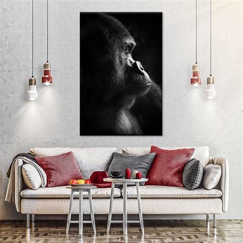 Gorilla Thinking Wall Art | Photography