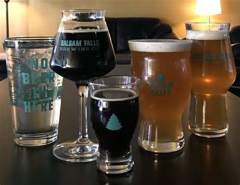 Glasses full of beer – BALSAM FALLS BREWING CO