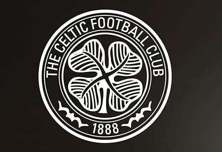 Celtic Football Club One Colour Crest Set Wall Sticker Official ...