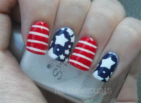 Holy Manicures: American Flag Nails.