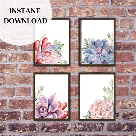 Succulent Wall Art - Etsy