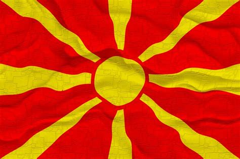 Premium Photo | National flag of Macedonia Background with flag of ...