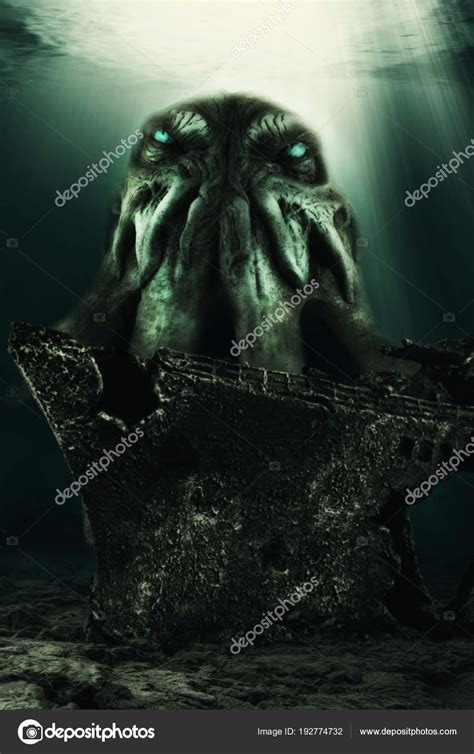 Cthulhu Sea Monster Ocean Terror The Call Of Cthulhu Ocean Monster ...