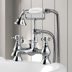 Thames Traditional Chrome Basin & Bath Shower Mixer Tap Set