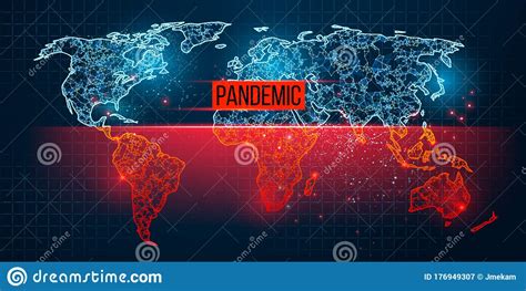 World Map Pandemic Coronavirus COVID-2019. Epidemic Spread by Country. the Invention of a ...