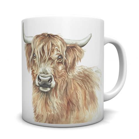 Highland Cow Ceramic Mug (CMG-FY05) - WaggyDogz