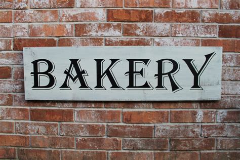 Bakery Sign Bakery Handmade Wooden Sign Fixer Upper Bakery