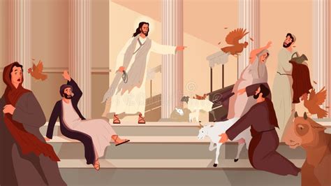 Jesus at the Temple stock illustration. Illustration of church - 45434266