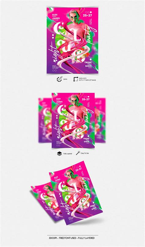 Club Party – Free Flyer PSD Template on Behance