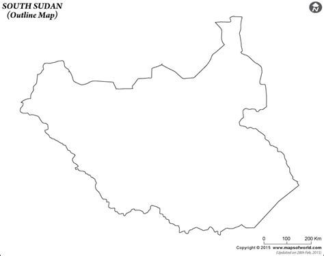 Blank Map of South Sudan | South Sudan Outline Map