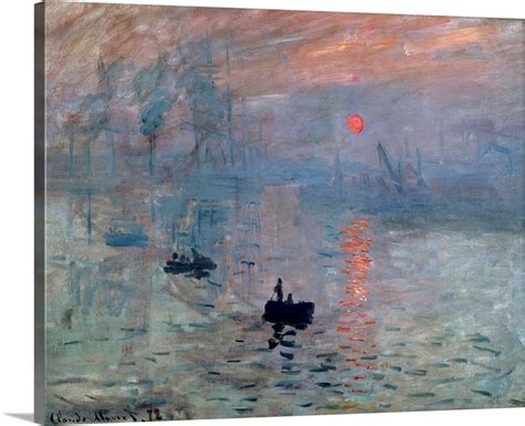 Impression, Sunrise, 1872, By French impressionist Claude Monet Wall ...