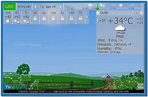 Windows screensaver clock weather - Download free