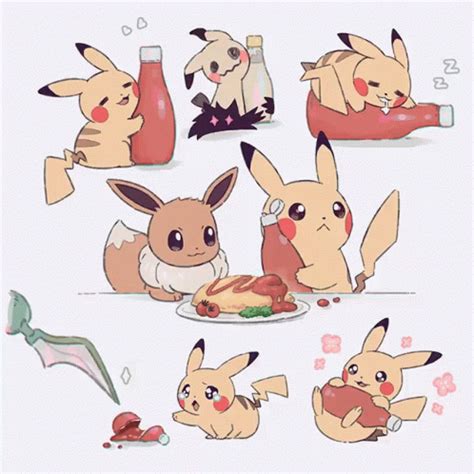 Mikripkm Pikachu GIF - Mikripkm Pikachu Ketchup - Discover & Share GIFs