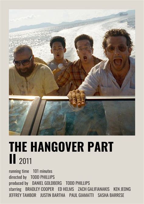 THE HANGOVER PART II MOVIE POSTER | Movie posters, Movie poster wall, Iconic movie posters