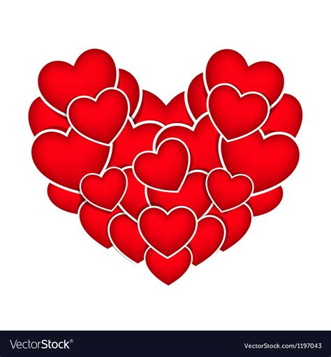 Heart stickers Royalty Free Vector Image - VectorStock