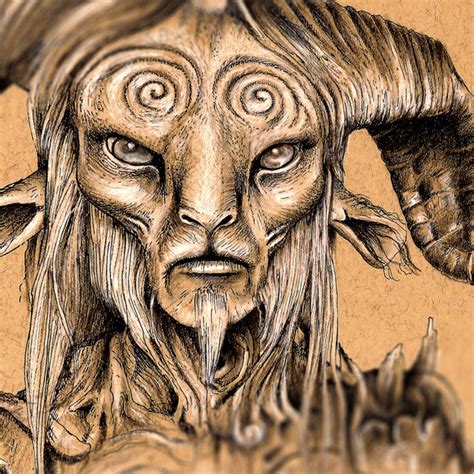 The Faun from Pan's Labyrinth Illustrated Giclee Print | Etsy