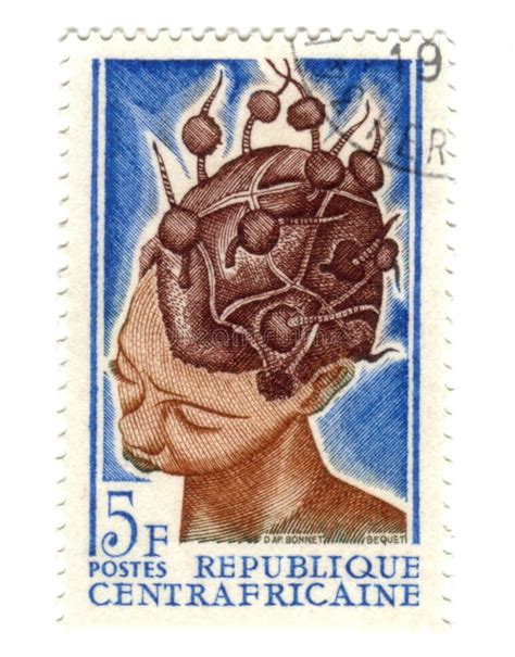 Central african stamp editorial photography. Image of african - 7053417